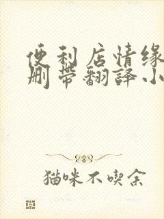 便利店情缘未增删带翻译小说