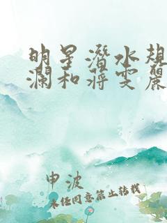 明星潜水规则杨澜和蒋雯丽