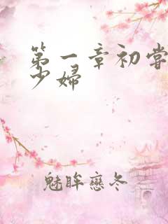 第一章初尝极品少妇