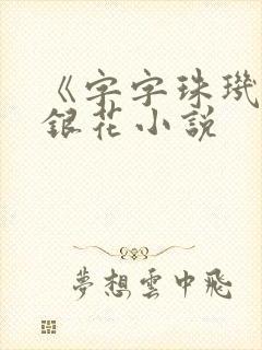 《字字珠玑》金银花小说