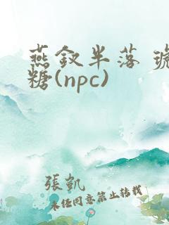 燕钗半落 琥珀糖(npc)
