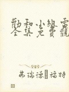 劝和小组电视剧全集免费观看