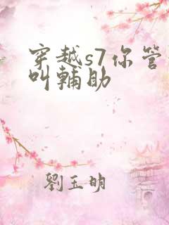 穿越s7你管这叫辅助