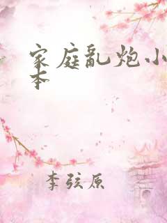 家庭乱炮小说全本