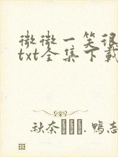 微微一笑很倾城txt全集下载