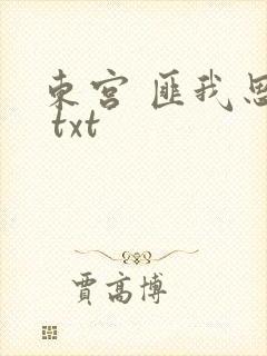 东宫 匪我思存 txt