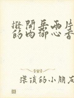 拨开岳两片肥嫩的肉御心香帅