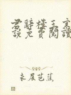 君辞楼玉寒的小说免费阅读