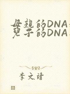 母亲的DNA和儿子的DNA是一样的吗
