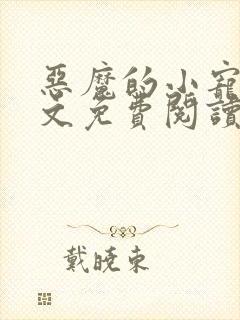 恶魔的小宠儿全文免费阅读