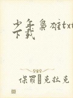 少年枭雄txt下载