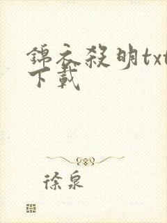 锦衣杀明txt下载