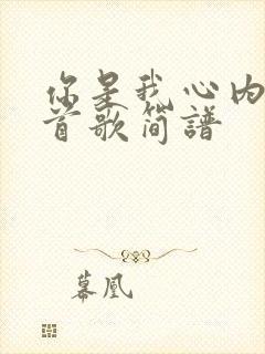 你是我心内的一首歌简谱