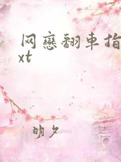 网恋翻车指南txt