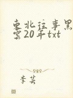 东北往事黑道风云20年txt