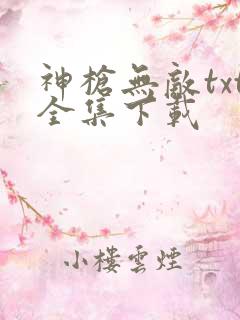 神枪无敌txt全集下载