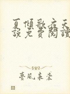 夏倾歌夜天承小说免费阅读