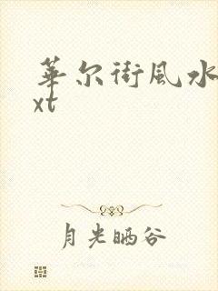 华尔街风水师txt