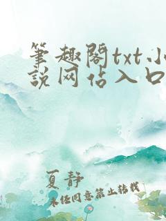 笔趣阁txt小说网站入口