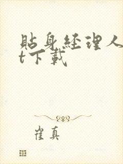 贴身经理人txt下载