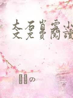 大石肖雪小说全文免费阅读