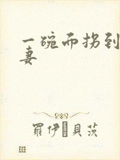 一碗面拐到美艳妻