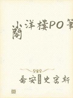 小洋楼PO笔趣阁