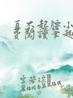 直不起腰小说免费阅读笔趣阁无弹窗