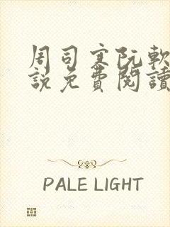 周司寒阮软的小说免费阅读