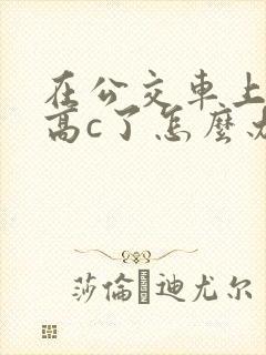 在公交车上弄到高c了怎么办