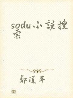 sodu小说搜索