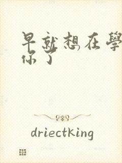 早就想在学校要你了