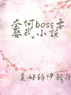 奈何boss要娶我小说
