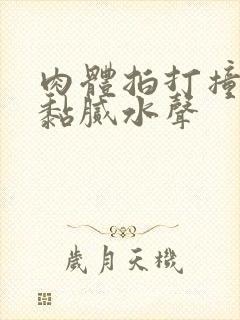 肉体拍打撞击出黏腻水声