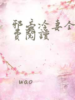 邪帝冷妻全文免费阅读