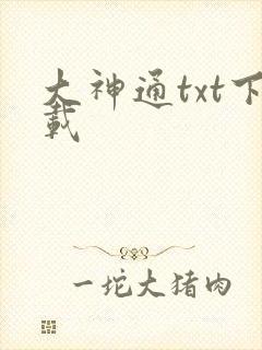 大神通txt下载