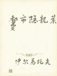 都市隐龙叶辰免费