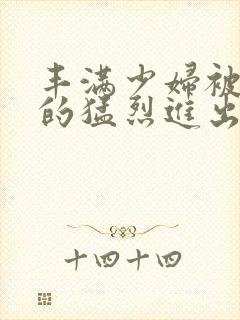 丰满少妇被粗大的猛烈进出小说