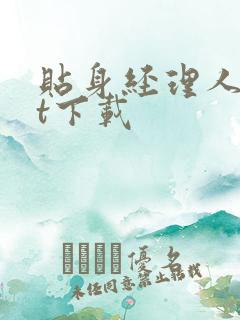 贴身经理人txt下载