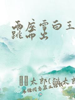 两座雪白玉峰弹跳而出