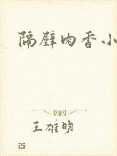 隔壁肉香小说
