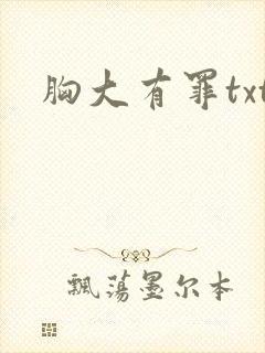 胸大有罪txt
