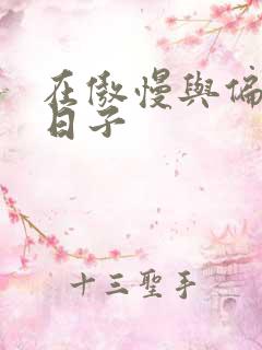 在傲慢与偏见的日子