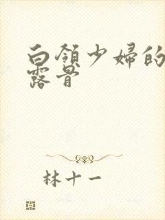 白领少妇的寂寞露骨