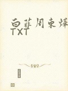 白菲周东烨小说TXT