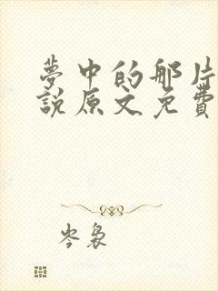 梦中的那片海小说原文免费阅读