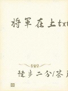将军在上txt