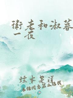 卫老和淑蓉销魂一夜