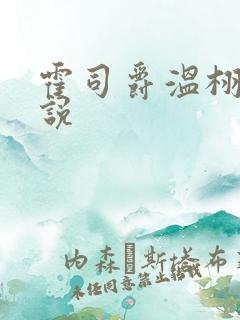 霍司爵温栩栩小说