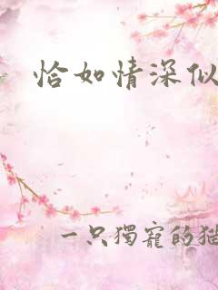 恰如情深似暖阳